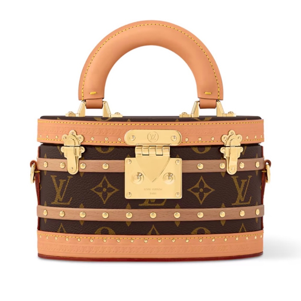Louis Vuitton Brown Monogram ELLIS Trunk Top Handle Bag M24843